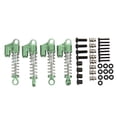 thumbnail image 1 of Front Rear Shock Absorbers, Wear Resistant Front Rear Shock Damper High Elasticity Spring Aluminum Alloy Good Durability  For 1/16 RC Car Green, 1 of 8