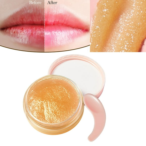 Mascarilla labial Antiarrugas Antienvejecimiento Exfoliante labial para el cuidado de los labios Labios aclarantes para dormir naranja Yinane Bálsamo Labial Hidratante