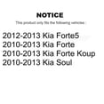 thumbnail image 2 of CMX Rear Disc Brake Rotors Pair for Car Kia Soul Forte Koup Forte5 K8-100897, 2 of 8
