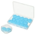 thumbnail image 1 of Tapones para los oídos de silicona Uxcell, tapones para dormir con cancelación de ruido azules, 1 of 7