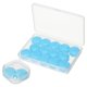 thumbnail image 1 of Tapones para los oídos de silicona Uxcell, tapones para dormir con cancelación de ruido azules, 1 of 7