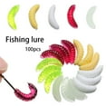 thumbnail image 6 of 100Pcs Lifelike Fish Tackle Smell Worms Simulation Fishing Lures Worm Maggot Bread Bug Bait Maggot Gru YELLOW, 6 of 8