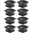 thumbnail image 1 of Luces solares para postes para exteriores Davinci Lighting, paquete de 8, negras, 1 of 6