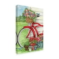 thumbnail image 2 of Trademark Fine Art 'Bike With Birds And Flowers Flag' Canvas Art by Melinda Hipsher, 2 of 3