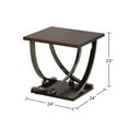 thumbnail image 4 of Duosong Black/Silver Mdf Furniture End Table, 1 Piece, 4 of 5