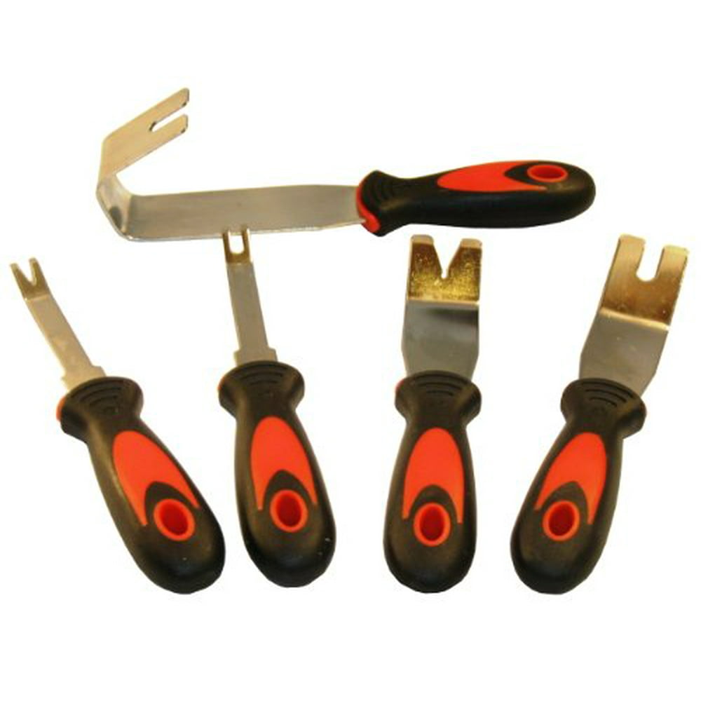5Pc Stainless Steel Auto Trim Door Panel Molding Removal Tool Kit