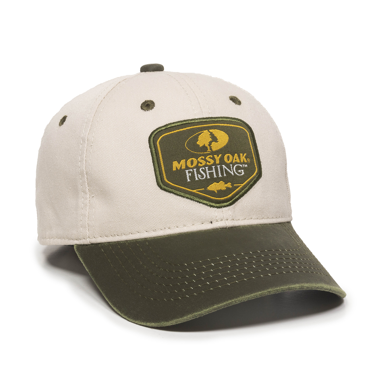 Mossy Oak Mossy Oak Men's Fishing Cap, Tan & Olive