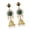 Green, variant on YIEMEEN Fashion Diamonds Accented Pearls Earrings Zinc Alloy Construction Twist Lock Closure Comfortable For Extended Use