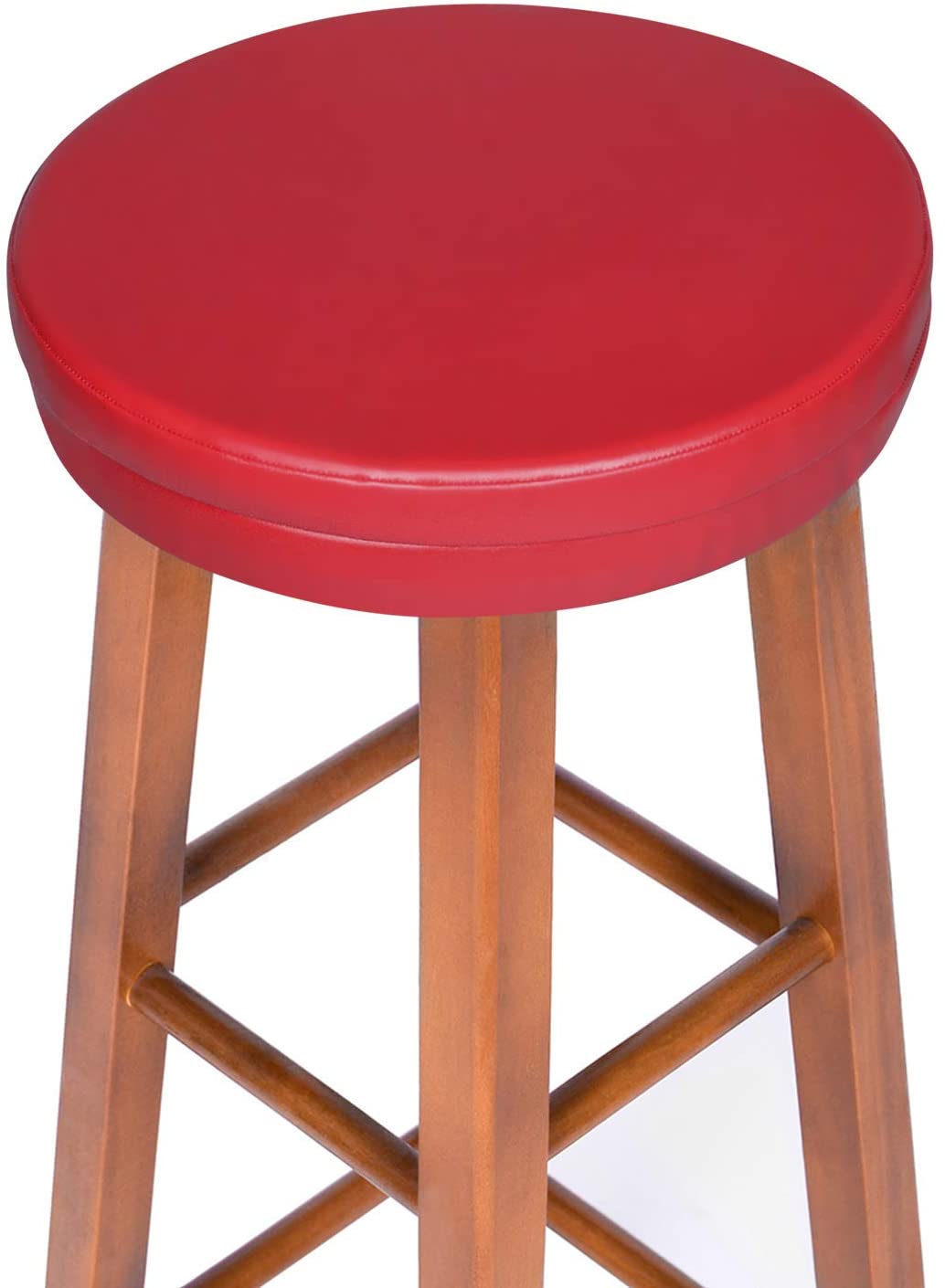 Bar Stool Cushion Round Foam Padded Seat Cushions Waterproof Leather