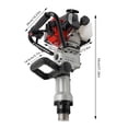 thumbnail image 6 of Wildnix Gas Powered T-Post Driver, 1000W Power, 7000r/min Speed, 32.7cc Two-Stroke Engine, 1700-2230BPM Impact Frequency, 0.24gal Fuel Tank, Efficient and Durable, 6 of 6