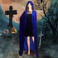 thumbnail image 2 of Capa Larga con Capucha Perfecl para Cosplay de Halloween Azul, 2 of 7