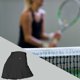 thumbnail image 4 of deportiva deportiva activa para mujer, pantalones cortos ligeros de secado rápido, transpirables, para , , golf, entrenamiento, Negro M Sunnimix Faldas de tenis, 4 of 8