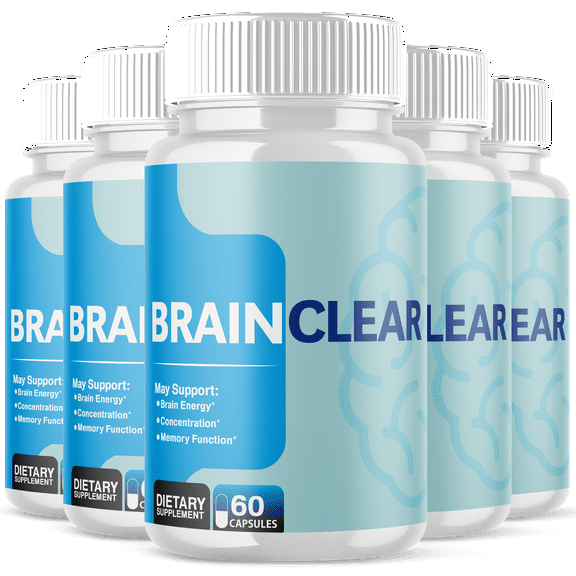 Brain Clear Advanced Formula Brain Support Pills Maximum Strength Supplement BrainClear 300 Capsules
