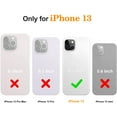 thumbnail image 3 of DTTO iPhone 13 Case, Shockproof Silicone [Enhanced Camera and Screen Protection] , White, 3 of 7