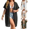thumbnail image 1 of Sentmoon Cardigan Sweater Bathing Suit Cover Ups Breathable Loose Fit Plus Size Bathing Suit Cover for Going Out and Party, 1 of 9