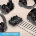 thumbnail image 5 of 4 Channel Stereo Audio Amplifier with Headphone Splitter - 4 x 3.5MM Output Jacks for Enhanced Listening Experience, 5 of 5