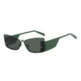 thumbnail image 1 of Gafas de sol Yuyangstore rectangulares para mujer montura ligera sin montura Verde, 1 of 8