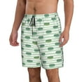 thumbnail image 2 of Naloa Cute Crocodile Men's Beach Shorts, Surfing shorts, Swim trunks, Quick Dry Swim Trunks for Surfing Beach Fun - XX-Large, 2 of 9