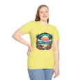 thumbnail image 6 of Sunset Serenity Summer Vibes Spread The Sunshine Unisex Softstyle T-Shirt, 6 of 8