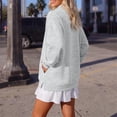thumbnail image 3 of GZWYHT Mockneck Sweatshirt Fall Sweatshirts for Women Nurse Mockneck Sweatshirt Long Sleeve Sweatshirt Plain Mock Neck Sweatshirt High Neck Sweatshirt Blank Mock Neck Sweatshirt Gray XL, 3 of 6