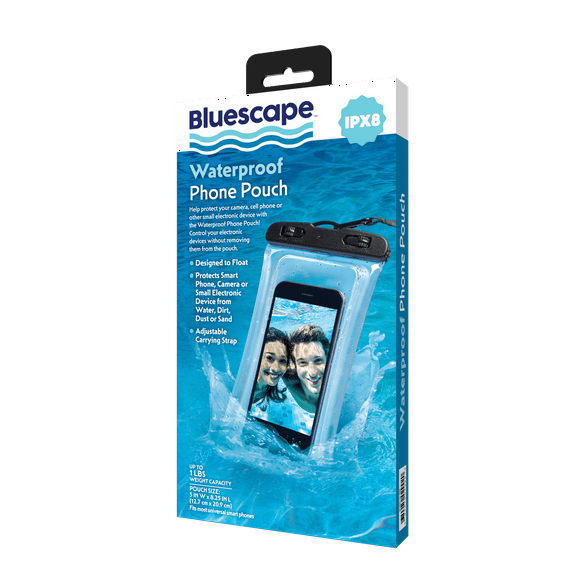 Bluescape Universal Waterproof Phone Pouch; Black & Clear