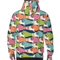 thumbnail image 3 of Bingfone Lantern Koi Fish Men's Drawstring Hoodie Long Sleeve Pocket Sweatshirts-4X-Large, 3 of 6
