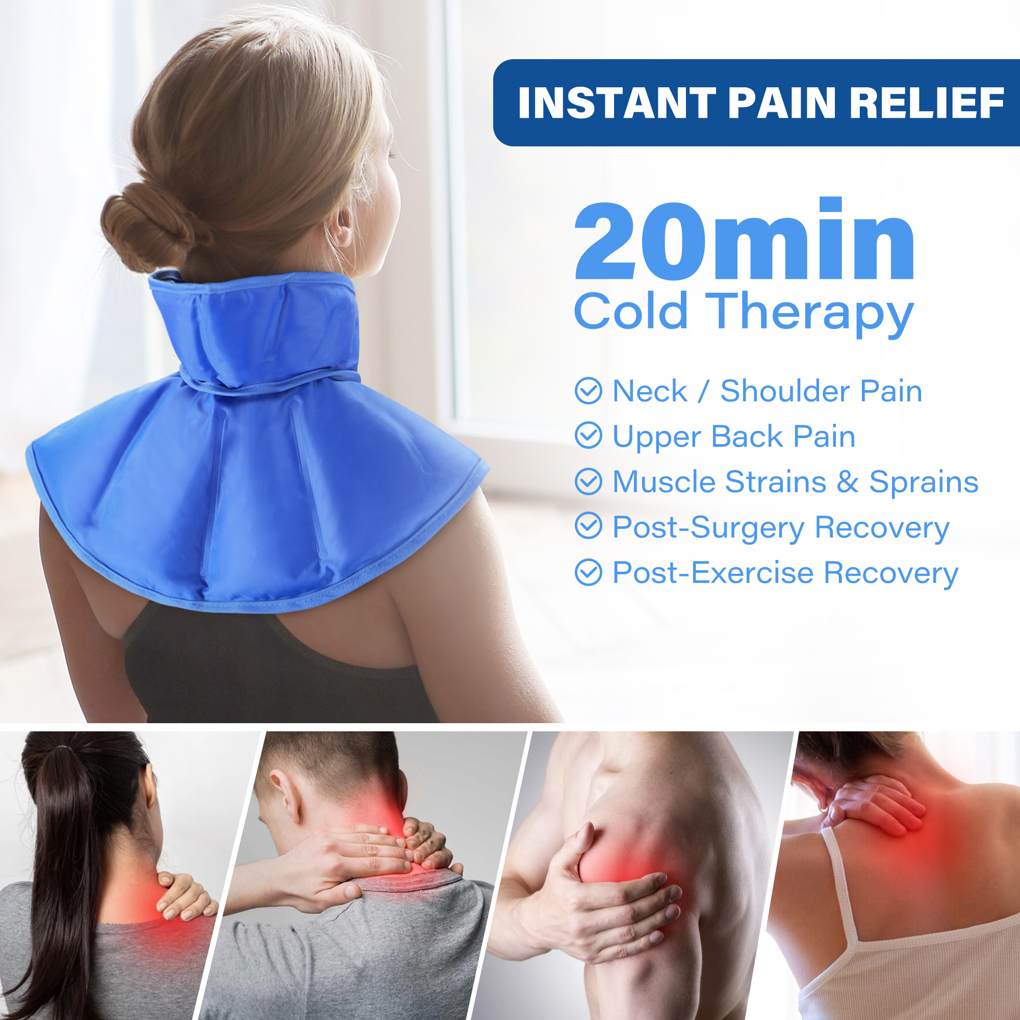 LotFancy Neck and Shoulder Reusable Gel Ice Pack photo 7