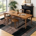 thumbnail image 3 of SONORO KATE 5'x7' Area Rugs for Living Room, Machine Washable Industrial Vintage Non Slip Soft Indoor Area Carpet, Black/Brown, 3 of 7