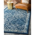 thumbnail image 2 of Unique Loom 3128850 5 x 8 ft. Christianshavn Oslo Rectangular Rug, Navy Blue, 2 of 2