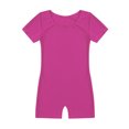 thumbnail image 3 of inhzoy Combinaison de Danse Ballet à Manches Courtes Extensible pour Filles Violet 8, 3 of 5