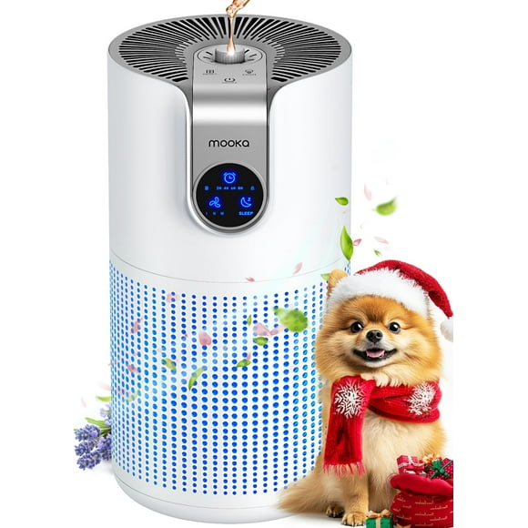 Purificador de aire MOOKA M03 para habitaciones grandes de hasta 1500 pies cuadrados con aromaterapia