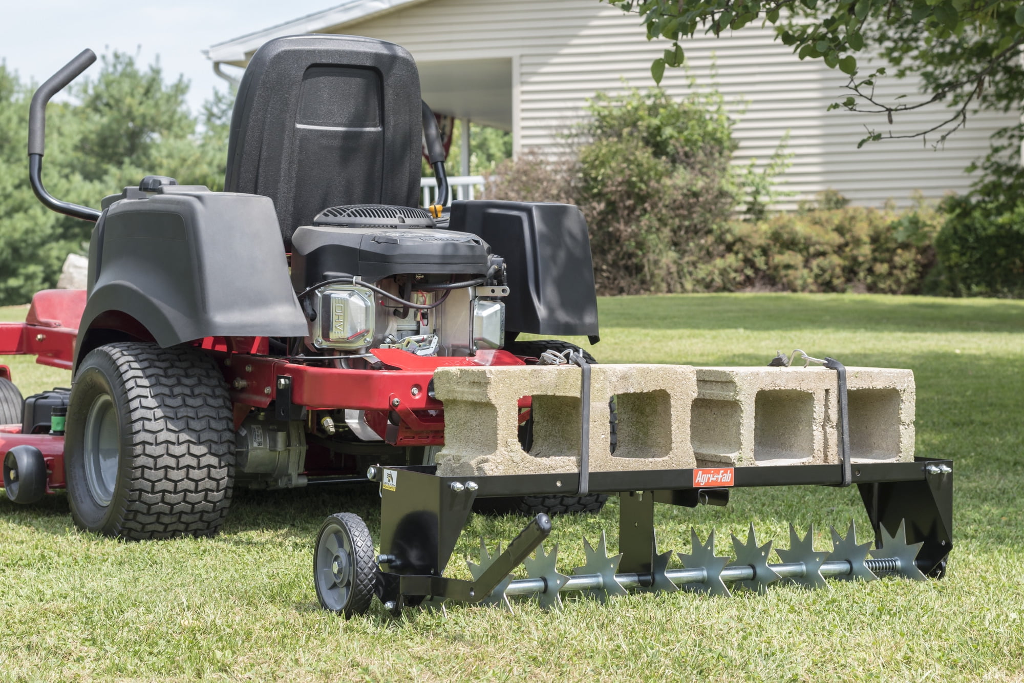 Agri-Fab 40" Spike Aerator Tow Behind Lawn Groomer Model #45-0544
