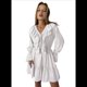 thumbnail image 1 of Vestido Corto Informal de Verano para Mujer, con Escote en V, Larga, Holgado, Cintura Alta, Plisado y Volantes M, 1 of 8