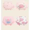 thumbnail image 5 of BIIOVENR 4 Pack Diaper Covers Ruffled Bloomers for Baby Girls Triangle Toddler Panties Cotton Underwear, 5 of 5