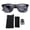 Black, variant on YAHHU Smart Sunglasses IP65 Water Proof Bluetooth 5.4 Audio Glasses Noise Cancelling Built in Mic Speaker Black Frame[cite: 1]