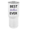 thumbnail image 1 of Best Mother Ever Stainless Steel Vacuum Double-Walled Insulated 20 Oz Tumbler Travel Coffee Mug with Clear Lid, White, 1 of 1