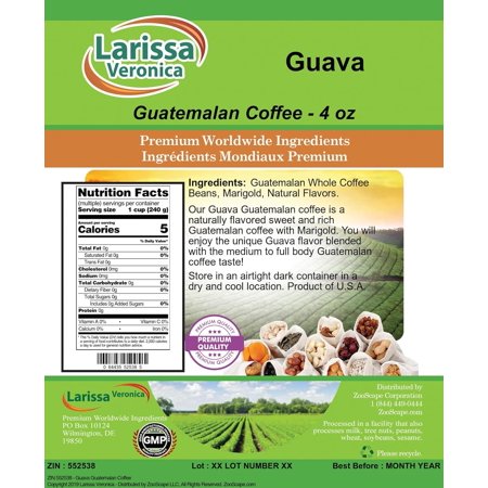 Guatemalan Coffee (Gourmet, Naturally Flavored, Whole Coffee Beans) (4 oz, ZIN: 552538)