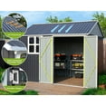 AMERLIFE 10'x8'x8' Shed Nordic Cottage Storage Shed 4Pane Window