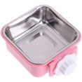 thumbnail image 2 of HZKAICUN Luck Dawn Cat Crate Bowl, Stainless Steel Removable Cage Hanging Bowls with Bolt Holder for Dog Puppy, 2 of 5