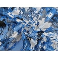 thumbnail image 6 of oneOone Rayon Medium Blue Fabric Abstracts Craft Projects Decor Fabric Printed By The Yard 56 Inch Wide-KBO, 6 of 6