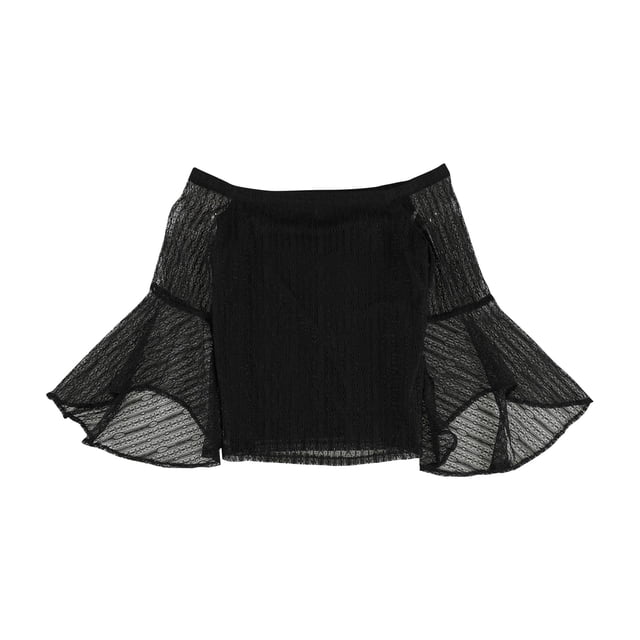 Blusa de encaje con hombros descubiertos para mujer bar III Negra Pequeña