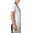 thumbnail image 3 of Pofeuu Purple Butterfly On Wild Print Waterproof Apron with Pockets Adjustable Cooking Aprons Kitchen Bib for Baking Household Cleaning, 3 of 8