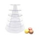 thumbnail image 1 of 6 Tier Round Plastic Macaron Tower Stand Macarons Holder Macaroon Cake Tower Display Stand For Dessert Display, 1 of 5