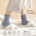 thumbnail image 6 of 5 Pairs Wool Socks - Wool Socks for Women Super Soft Hiking Thick Knit Cabin Cozy Warm Long Gift for Women, 6 of 7