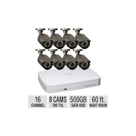 Q-See 16 Channel Realtime 960H DVR - 8 700TVL Indoor/Outdoor Cameras, 500GB Hard Drive - QC3016-8D3-5