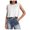 White, variant on Fashion Women Summer Crop Tank Top Basic Crew Neck Sleeveless Loose Fit Cropped Tee Shirts Women Running Long Sleeve Women Workout Tops Short Women Workout Tees Women Raglan Shirts for