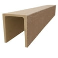 thumbnail image 3 of Ekena Millwork 7 1/2"W x 7 1/2"H x 192"L 3-Sided (U-Beam) Rustic Sawn HeritageTimber Faux Wood Ceiling Beam, Vanilla Chai, 3 of 12