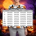 thumbnail image 3 of Domzest Halloween Women Long Sleeve Scrubs Jacket Halloween Print Button Front Nurse Uniform Funny Nurse Working Uniform Red L, 3 of 5