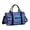 Blue and Purple Tie Dye Pattern, variant on Blue and Purple Tie Dye Pattern Gym Bag with Shoe Compartment, Swim Bag with Wet Pocket and Trolley Sleeve, Water Resistant Gifts Ideas for Family Friends,17.3 X 11.8 X 7.5 Inches