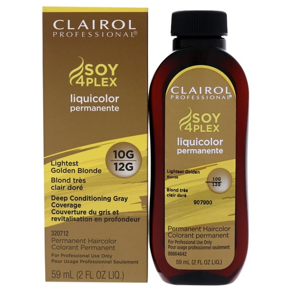 Clairol Professional Liquicolor Permanent Hair Color - 10G Lightest Golden Blonde, 2 oz Hair Color